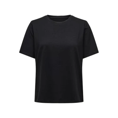 Imagen de ONLY Einfarbiges Camiseta básica, Mujer, Talla: Large, Black