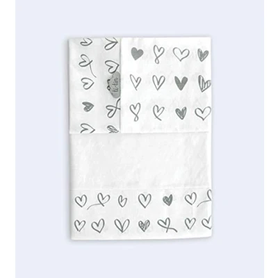 Imagen de TI TIN Conjunto de Sábanas para Cuna 60x120 Pack 3 Piezas (Encimera + Bajera Ajustable con Elásticos Funda Almohada) Ropa Popelín 100% Algodón