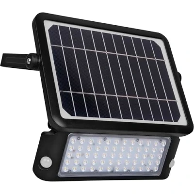 Imagen de Luceco LED Solar Guardian PIR Proyector 550LM, IP65 4000K, Negro, 10