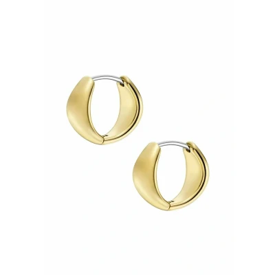 Imagen de Fossil Pendientes para Mujer en Acero Inoxidable o Semipreciosos con Cierre de Palanca, Oro Tostado