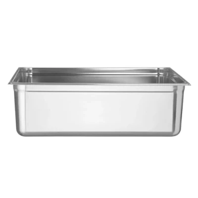 Imagen de HENDI Recipiente GN 2/1, contenedor GN,apilable,resistente a Temperaturas de 40 300C,apto para hornos,congeladores,calientaplatos,baño María,58L,650x530x(H) 200mm,acero inoxidable 18/10