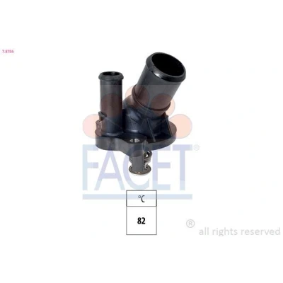 Imagen de FACET 7.8756 Termostato, refrigerante 82C Made in Italy OE Equivalent con junta Carcasa (cárter) incorporada FORD: Transit Mk6 Furgoneta, S Max Mk1