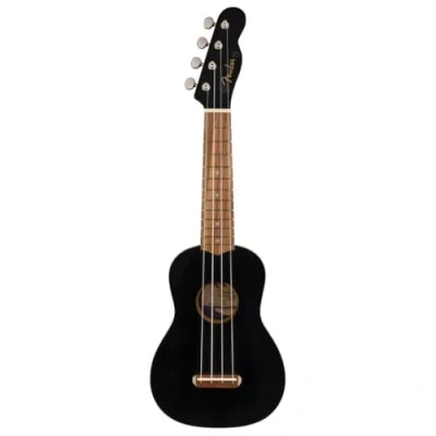 Imagen de Fender Venice Ukelele soprano Negro, Incluye cursos virtuales gratuitos en Play