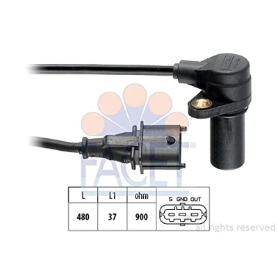 Imagen de FACET 9.0169 Sensor de Cigueñal Made in Italy OE Equivalent FIAT: Punto II Hatchback, Multipla, BRAVO 1, ALFA ROMEO: 156 Berlina, Sportwagon