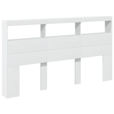 Imagen de vidaXL Cabecero de Cama con LED Blanco 180x17x102 cm