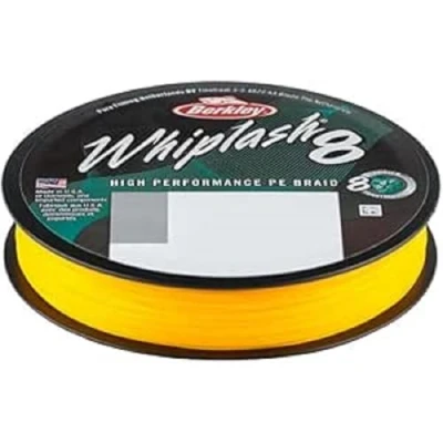 Imagen de Berkley Whiplash 8 Línea Trenzada Yellow 0.20mm /27.7kg (300m) Hilo trenzado