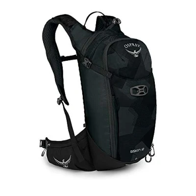 Imagen de Osprey Siskin 12 Mochila multideporte para Hombre, Negro (Obsidian Black), Talla O/S