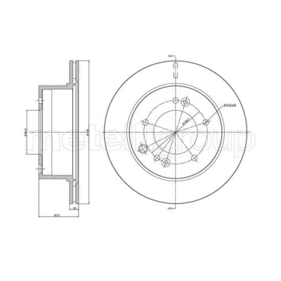 Imagen de Disco de freno METELLI 23 1354C
