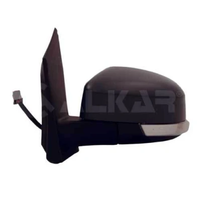 Imagen de Espejo retrovisor Alkar 6150401 derecha imprimado eléctrico calefactable, abatible eléctricamente, con iluminación ambiental, asférico FORD: Focus 2
