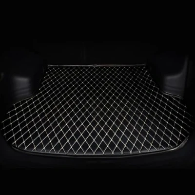 Imagen de VeroCh Coche PU Alfombrillas para Maletero, BMW X1 2015 2022 F48 Maletero Alfombra Impermeable Antideslizante Proteger Interior Accesorios,A/Black
