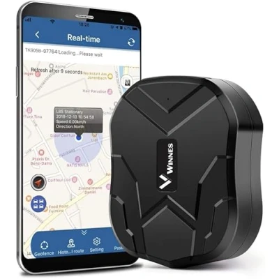 Imagen de Localizador GPS para Coche, 150 Días de Espera Tracker Sin Tarjeta Magnéticol Antirrobo Rastreador Vehículos,Coche, camión, Moto,TK905B,10000mAH