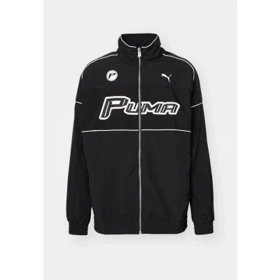 Imagen de Puma SDS Relaxed Graphic Track Jacket Unisex Chaqueta de entrenamiento, Talla: Large, Black