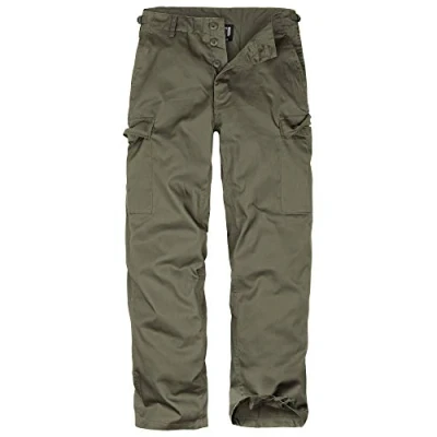 Imagen de bw online shop Pantalones cargo para hombre, diseño militar, verde oliva, L