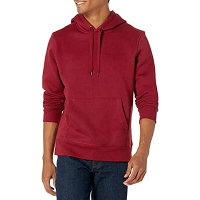 Imagen de Amazon Essentials Sudadera de Forro Polar con Capucha (Disponible en Tallas Grandes) Hombre, Rojo, M