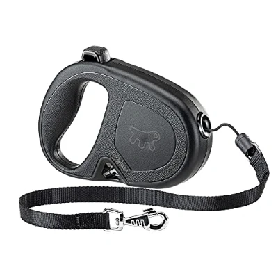 Imagen de Ferplast Correa retráctil para Perros Mediano Grandes Flippy One Cord m, Cuerda Extensible 5 MAX 20 kg, Negro