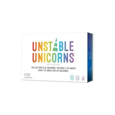 Imagen de TeeTurtle, Unstable Unicorns, Juego De Cartas Estrategia para Adultos y Niños, a Partir 8 Años, 2 Jugadores, 45 Minutos por Partida, Español