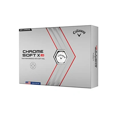 Imagen de Callaway Chrome Soft X LS Golf Balls, Unisex Adult, Blanco