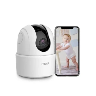 Imagen de Imou 3MP Cámara Vigilancia WiFi Interior 2K, 360 de Bebe con Visión Nocturna, Detección Humana, Compatible Alexa, Ranger 2C