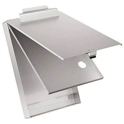 Imagen de Saunders 21017 CruiserMate Portapapeles con forma de caja (23 x 34,5 cm, 2 compartimentos), color plateado
