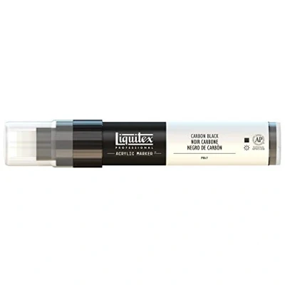 Imagen de Liquitex Rotulador de Pintura acrílica, Punta Ancha, Negro carbón, 15 mm