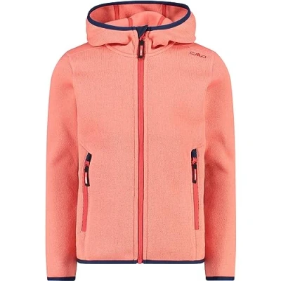 Imagen de CMP Chaqueta infantil Knit Tech con capucha fija, Flamencos, 128