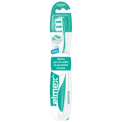 Imagen de Elmex Sensitive Cepillo de Dientes Manual Suave 1 Unidad, Azul, para Sensibles, Limpieza Interdental