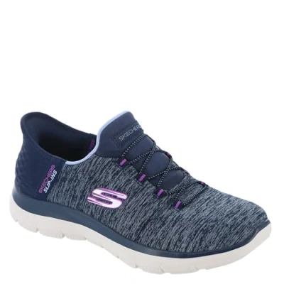 Imagen de Skechers Hands Free Slip Ins Summits Dazzling Haze, Zapatillas Mujer, Azul Marino, 38 EU Ancho