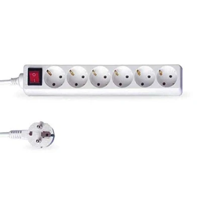 Imagen de Base multiple 6t.con interruptor 3x m blanco