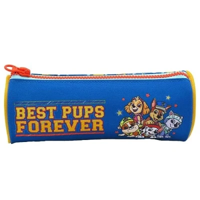 Imagen de Paw Patrol Estuche Redondo, Portatodo Cilíndrico, con Cremallera Jumbo, Colores Azul y Amarillo, Producto Oficial (CyP Brands)