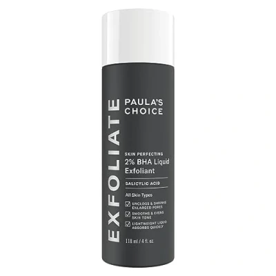 Imagen de Paula&#039;s Choice SKIN PERFECTING 2% BHA Exfoliante Liquido Peeling Facial con Ácido Salicílico Reduce Granos, Puntos Negros &amp; Espinillas Piel Mixta y Grasa 118 ml