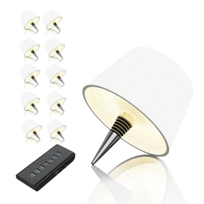 Imagen de MULIN Z1 lamparas sin cables,lampara mesa led recargable,lampara inalambrica mesa,lampara de botella,lampara recargable portatil usb,lamparas mesita noche led,conectar ginebra whisky vino tinto