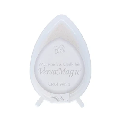 Imagen de Tsukineko VersaMagic Multi Superficie Dew Drop Gesso Inkpad Nuvola Bianco, Blanco Nube, 1.87x1.24x0.86 Inches