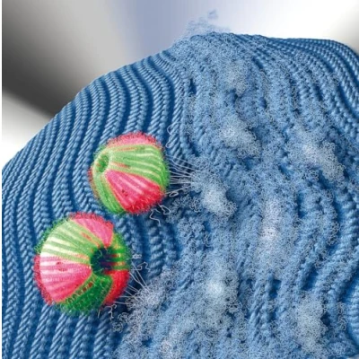 Imagen de Wenko 7027100 Bolas para el Lavado, 6 Unidades, de plástico (PP), Cada una 4 cm, Color Verde Rosado