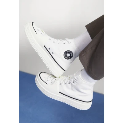 Imagen de Converse Chuck Taylor ALL STAR Construct Unisex Zapatillas altas, Talla: 38, Vintage white/black/egret Tela