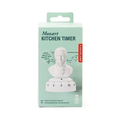 Imagen de Kikkerland Temporizador de Cocina, Blanco, 6.4 x 6.1 13.5 cm