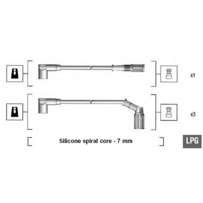 Imagen de MAGNETI MARELLI 941095940632 Juego de Cables Encendido FIAT: Panda I Hatchback