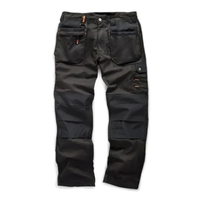 Imagen de Scruffs Worker Plus Pantalón de trabajo con bolsillos laterales para hombre, color Negro, talla 44R
