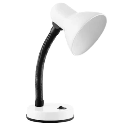 Imagen de Virone FUPI Lampara Escritorio Clásica 40W E27 Acero + Plástico (Blanco)