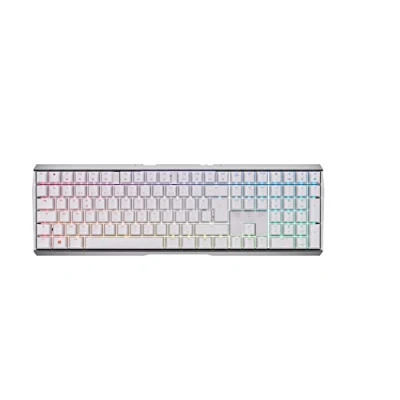 Imagen de CHERRY MX 3.0S Wireless, teclado Gaming mecánico inalámbrico con iluminación RGB, distribución de francés (AZERTY), conexión Bluetooth, radiofrecuencia o cable, switches RED, blanco