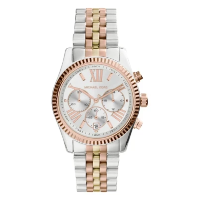 Imagen de Michael Kors Lexington Cronógrafo silvercoloured/goldcoloured/rosegoldcoloured, Mujer, Talla: One Size