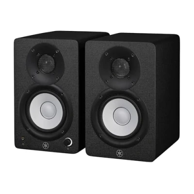 Imagen de Yamaha HS3 Monitores de Estudio Par Altavoces Activos Compactos 2 Vías Potenciados, Bass Reflex 3.5&quot; 52W, con Control Sonido Avanzado, para Producción Musical y Edición Video Negro