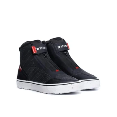 Imagen de TCX IKASU 2 WP WMN, Zapatillas Moto Impermeables Mujer, Black/Dark Red, 37 EU