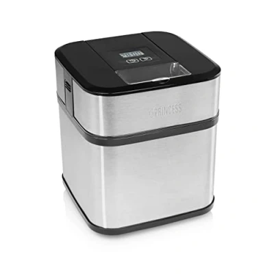 Imagen de Princess 282605 Máquina de helados, Capacidad 1.5 L, pantalla LCD, recipiente extraíble, prepara helado casero, yogur congelado y sorbetes, en solo 20 minutos, temporizador