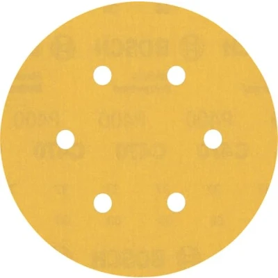 Imagen de Bosch Professional 5 x Lijas Expert C470 con 6 agujeros, para Madera dura, Pintura sobre madera, 150 mm, Grano 400, Accesorios Lijadora excéntrica
