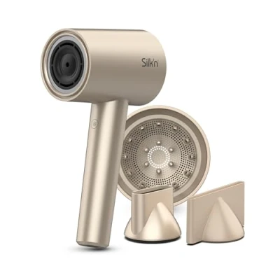 Imagen de Silk&#039;n Secador de Pelo I SilkyAir Pro Motor sin Escobillas y Tecnología Iones Agua, Color Dorado