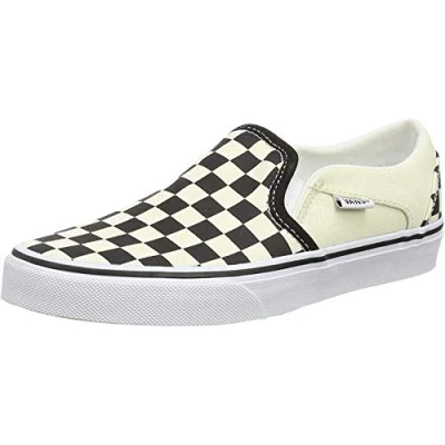 Imagen de Vans Asher, Zapatillas Deportivas, Mujer, (Checkerboard) Black/White, 42.5 EU