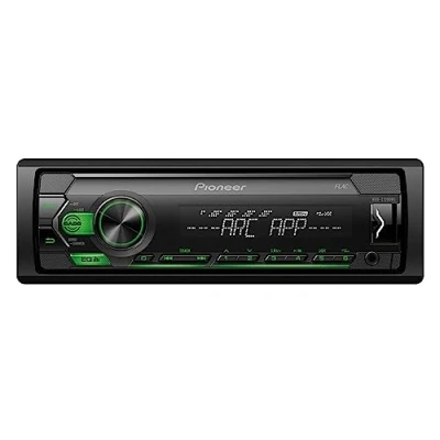 Imagen de Pioneer MVH S120UBG Autoradio 1 DIN con sintonizador RDS, iluminación verde, USB y compatible dispositivos Android
