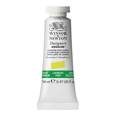 Imagen de Winsor &amp; Newton Designers Gouache Paint, tubo de 14 ml, limón sin cadmio