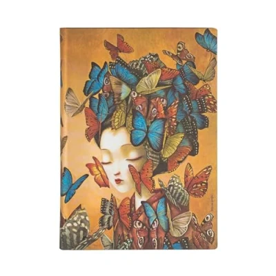 Imagen de Madame Butterfly Midi Lined Softcover Flexi Journal (Esprit de Lacombe)