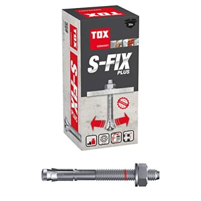 Imagen de TOX Anclaje para perno S Fix Plus M16 x 125 3 mm, 20 piezas, 04210143